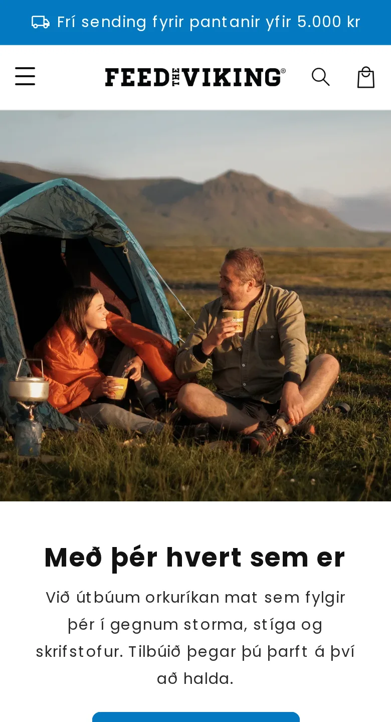 Shopify-vefverslun Feed the Viking í síma